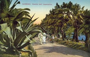 San Remo, Itálie, Giardini Del Imperatrice od Italian Photographer