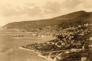 San Remo, Panorama da Poggio (černobílá fotografie) od Italian Photographer