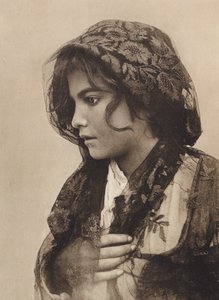 Sicilia / Sicilie: Sicilský kroj (čb fotografie) od Italian Photographer