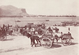 Sicílie: Na nábřeží v Palermu (čb fotografie) od Italian Photographer