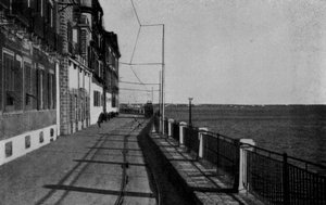 Taranto, Corso Vittorio Emanuele (černobílá fotografie) od Italian Photographer