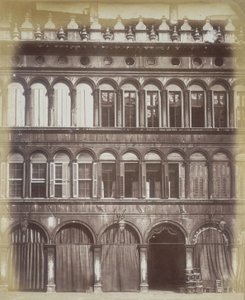Fasáda benátské budovy, c.1865 od Italian Photographer