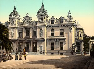 Fasáda kasina Monte Carlo, v Monackém knížectví, ve Francii od Italian Photographer