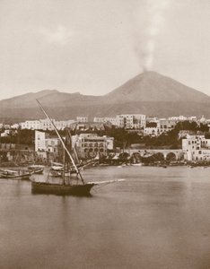 Torre Del Greco, panorama a Vesuv (čb fotografie) od Italian Photographer