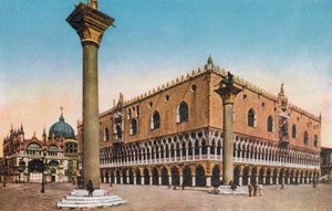 Benátky/Benátky: Dóžecí palác (barevné foto) od Italian Photographer