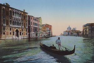 Venezia, Canal grande dall"Accademia, Palazzo Franchetti od Italian Photographer