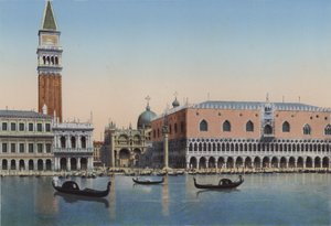 Venezia, Piazzetta San Marco a Palazzo Ducale v Laguna od Italian Photographer