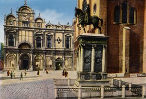 Benátky / Benátky: Pomník B. Colleoniho (barevná fotografie) od Italian Photographer
