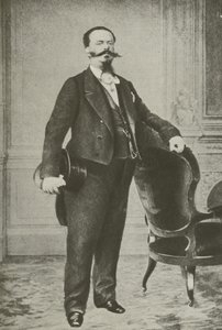 Viktor Emanuel II., italský král (černobílá fotografie) od Italian Photographer