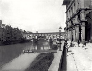 Ponte Vecchio a fasáda Uffizi od Italian Photographer Italian Photographer