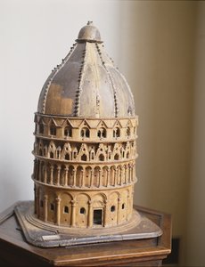 Model baptisteria v Pise (dřevo)
