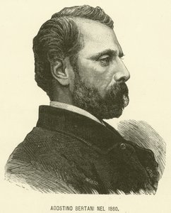 Agostino Bertani v roce 1860 (rytina) od Italian School