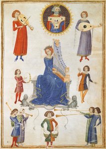 Alegorie hudby, rukopis V A folio 27 z The Music Institute od Severina Boezia od Italian School