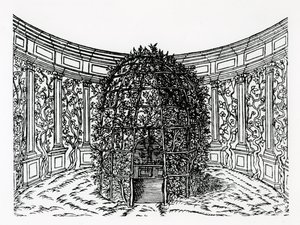 Altánek, z knihy Hypnerotomachia Poliphili, připsáno Francescu Colonnovi (asi 1432-1527), vydáno 1499 od Italian School