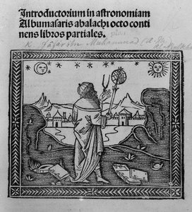 Astronom při pozorování hvězd, z knihy Introductorium in astronomiam, vydané v Benátkách roku 1506. od Italian School