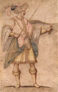 Orientální voják, florentská škola od Italian School