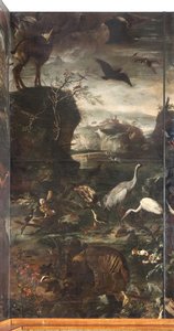 Zvířata, mýtus o Orfeovi, detail od Italian School