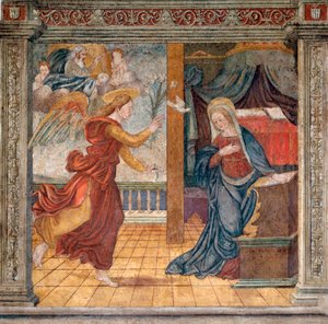 Anonymní freska z konce 15. století Camerino, Monastero di Santa Chiara od Italian School