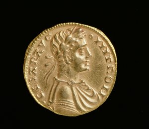 Augustalis z Fridricha II. (1198-1250), Království Sicílie a jižní Itálie, Mincovna Messina, 1231-50 (avers) (zlato) (revers viz 168053)