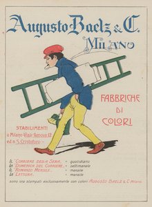Augusto Baelz  C (barevná litografie) od Italian School
