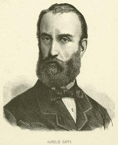 Aurelio Saffi (rytina) od Italian School