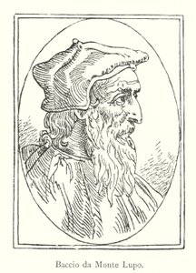 Baccio da Monte Lupo (rytina) od Italian School