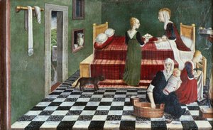 Narození Panny Marie (oddělení predelly), Benátsko, kolem roku 1480 od Italian School