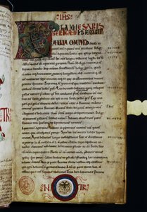 CAESAR Gaius Julius: Stránka z "Commentarii de Bello Gallico". od Italian School