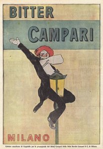 Campari Bitters (barevná litografie) od Italian School