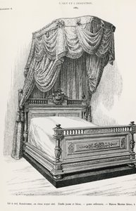 Postel s nebesy, Mercier Freres, Paříž, ilustrace z L