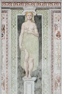 karyatida (freska) od Italian School