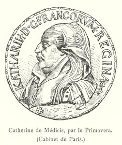 Catherine de Medici, par le Primavera, Cabinet de Paris (rytina) od Italian School