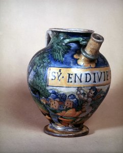Keramický džbán Urbin. 16. století.Museo del Castello. Milán od Italian School