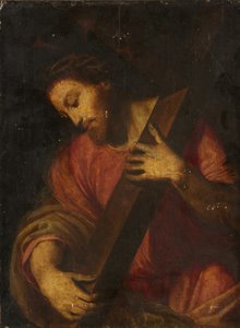 Kristus nesoucí kříž (olej na desce) od Italian School