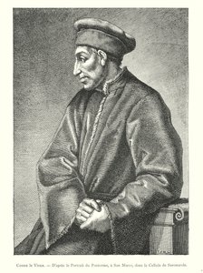 Cosimo starší, Po portrétu Pontorma, v San Marco, v cele Savonarola (rytina) od Italian School