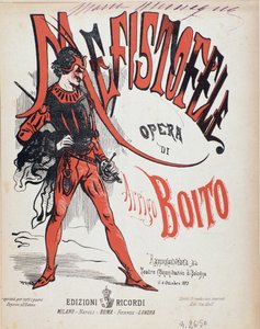 Obálka partitury opery Mefistofele od Arriga (Enrica) Boita od Italian School
