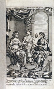 Titulní strana Lart de la poesie francoise et latine, avec une idee de la musique sous une nouvelle methode od Pherotee de la Croix od Italian School