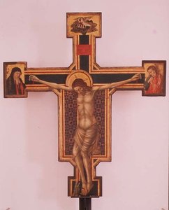 Krucifix (tempera na dřevě) od Italian School