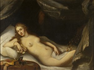 Danaë a sprcha zlata od Italian School