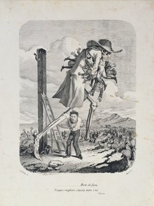 Smrt bere všechny dobré a opouští padouchy, kolem roku 1850