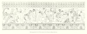 Vývoj Fríska kolem Cistus of Kircher Museum (rytina) od Italian School