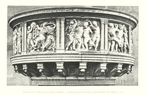 Donatello a Michele di Bartolommeo, vnější kazatelna katedrály Prato od Italian School