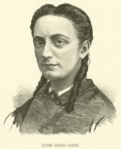 Elena Casati Sacchi (rytina) od Italian School