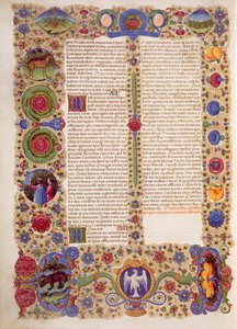 Konec knihy Šalamoun z Bible Borso d