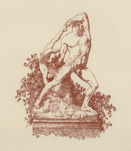 Herkules a Lica, Canova (litografie) od Italian School