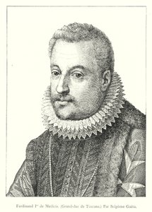 Ferdinand Ier de Medici, Grand-Duc de Toscane, Par Scipio Gaeta (rytina) od Italian School