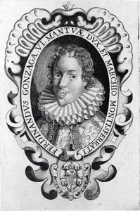 Ferdinando Gonzaga, vévoda z Mantovy (rytina) (černobílá fotografie) od Italian School
