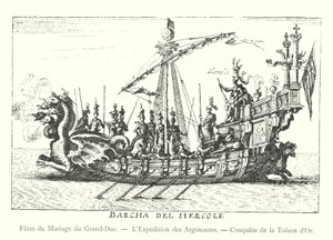 Slavnosti svatby velkovévody, Výprava Argonautů, Dobytí zlatého rouna (rytina) od Italian School
