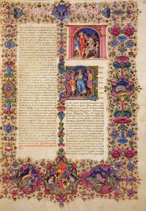 Fol.167r První kniha kronik, z Bible Borso d