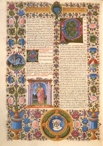 Fol.204v Dopis sv. Pavla Kolosanům, z Bible Borso d